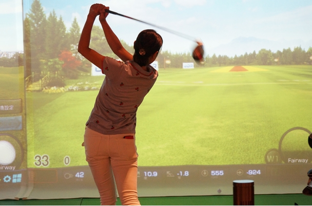 練習モードで自分の弾道を分析